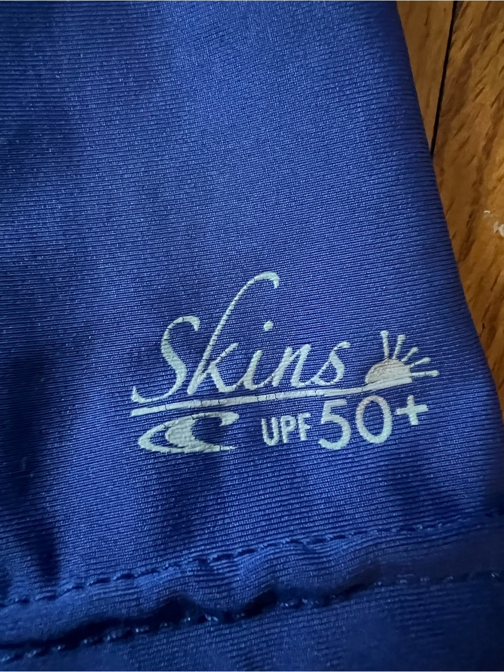 O'Neill Blue Rash Guard with Logo Print - Picture 4 of 5
